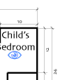 child's room of green living home quicktimevr floor plan map