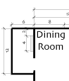dining room of green living home quicktimevr floor plan map