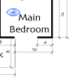 main bedroom of green living home quicktimevr floor plan map